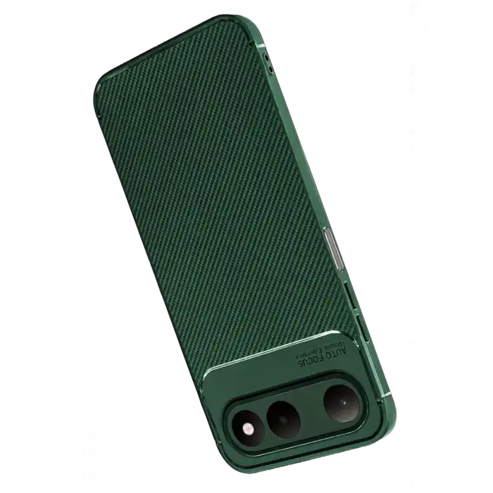 Newface Tecno Spark 50 5g Auto Focus Karbon Kapak - Yeşil