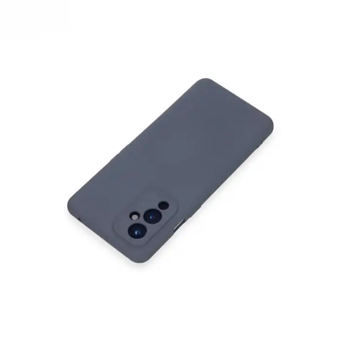 One Plus 9 Kılıf Nano İçi Kadife Silikon - Gri