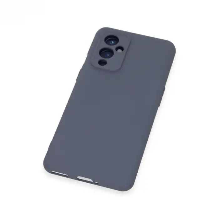 One Plus 9 Kılıf Nano İçi Kadife Silikon - Gri