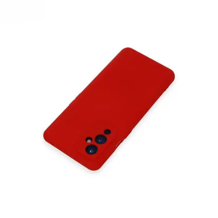 One Plus 9 Kılıf Nano İçi Kadife Silikon - Kırmızı