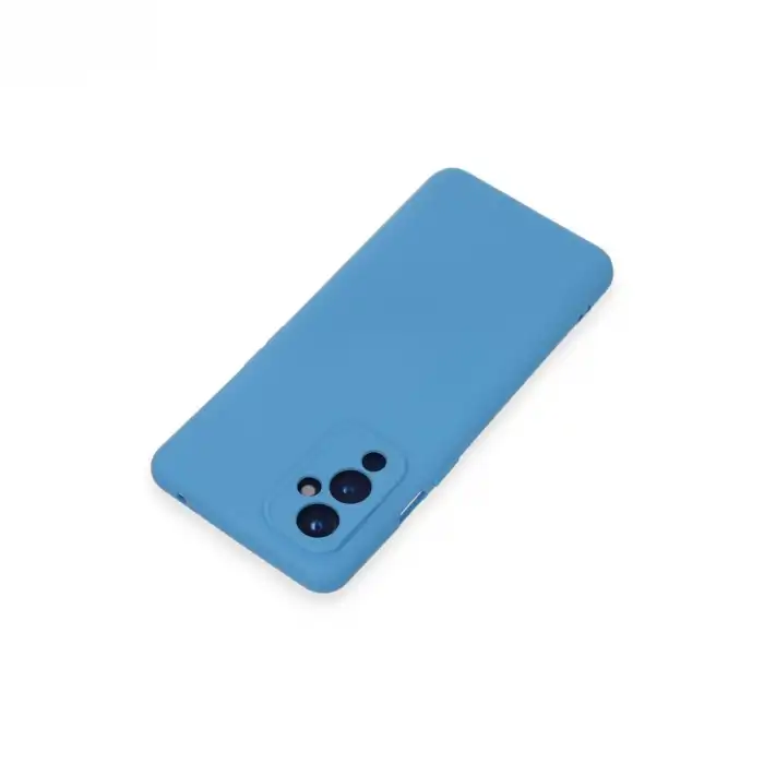 One Plus 9 Kılıf Nano İçi Kadife Silikon - Mavi