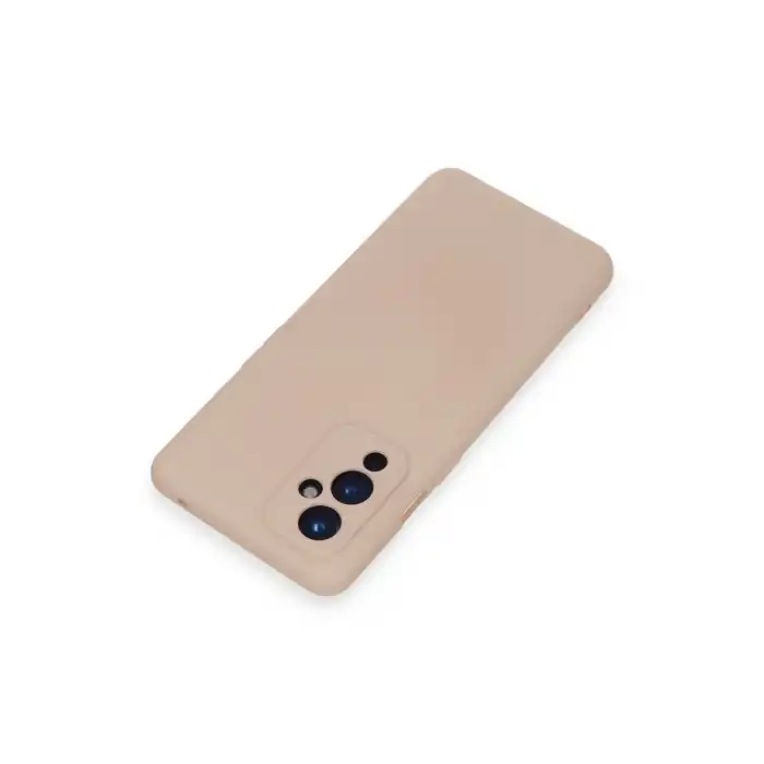 One Plus 9 Kılıf Nano İçi Kadife Silikon - Pudra