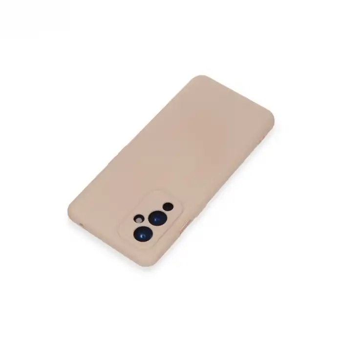 One Plus 9 Kılıf Nano İçi Kadife Silikon - Pudra