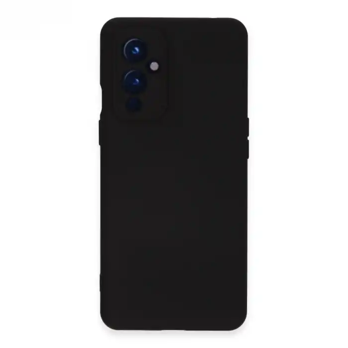 One Plus 9 Kılıf Nano İçi Kadife Silikon - Siyah