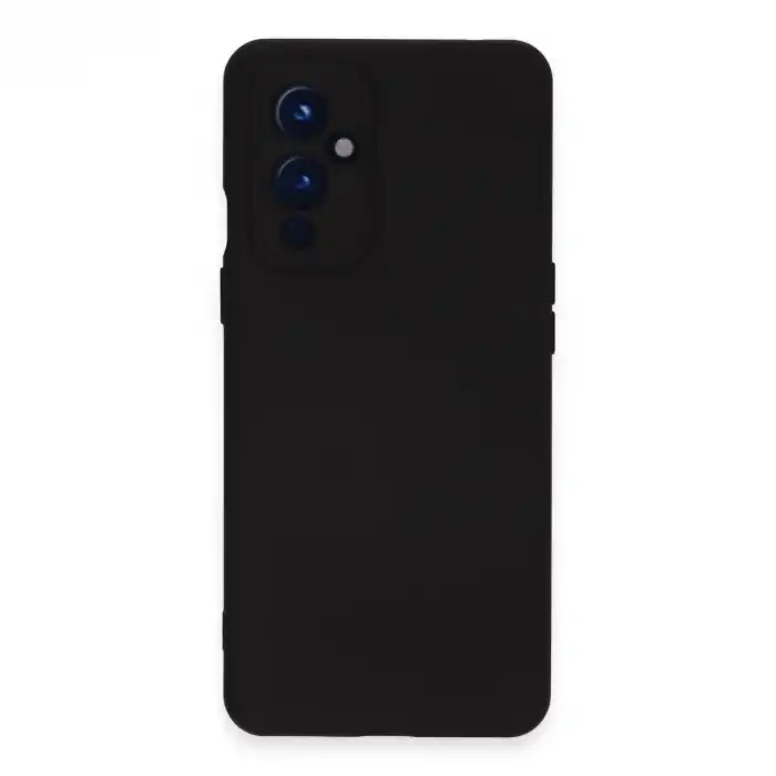 One Plus 9 Kılıf Nano İçi Kadife Silikon - Siyah