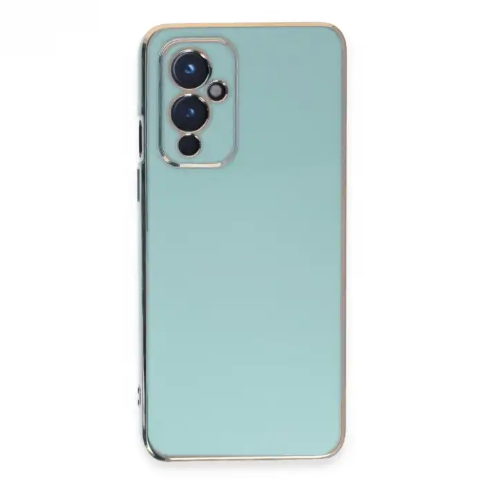 One Plus 9 Kılıf Volet Silikon - Açık Yeşil
