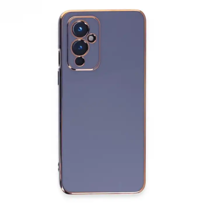 One Plus 9 Kılıf Volet Silikon - Mavi