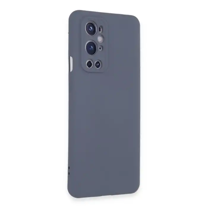 One Plus 9 Pro Kılıf Nano İçi Kadife Silikon - Gri