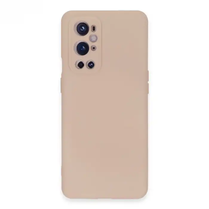 One Plus 9 Pro Kılıf Nano İçi Kadife Silikon - Pudra