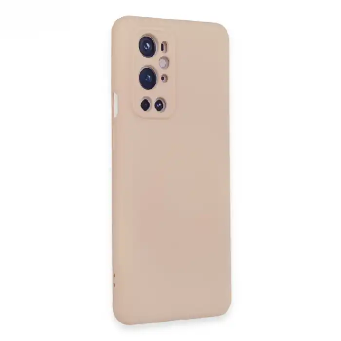 One Plus 9 Pro Kılıf Nano İçi Kadife Silikon - Pudra