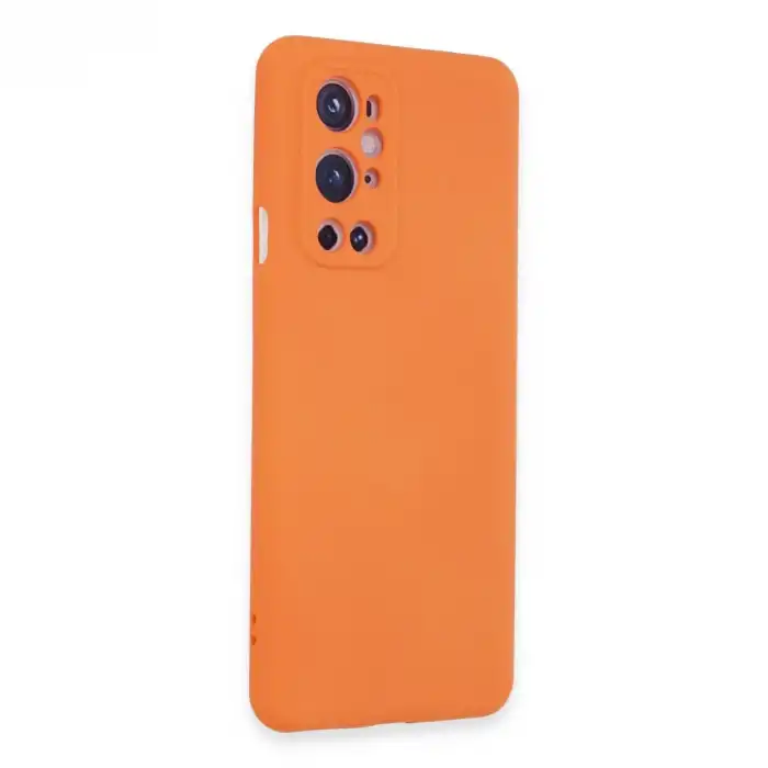 One Plus 9 Pro Kılıf Nano İçi Kadife Silikon - Turuncu