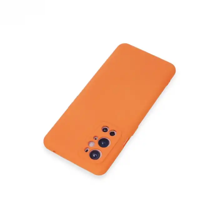 One Plus 9 Pro Kılıf Nano İçi Kadife Silikon - Turuncu