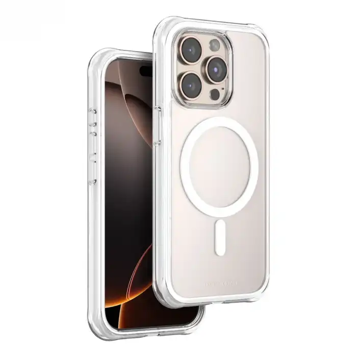 Onegif Apple İphone 15 Pro Max Hulk Magsafe Kapak - Beyaz