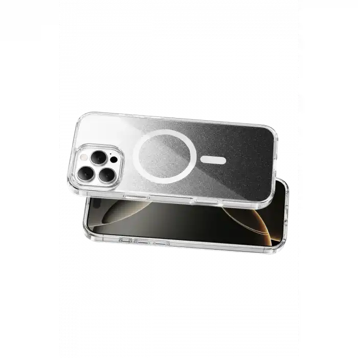 Onegif Apple İphone 16 Pro Max Sora Simli Magsafe Kapak - Siyah