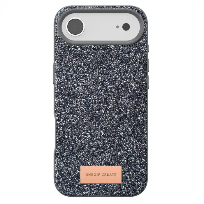 Onegif Apple İphone 17 Air Bright Simli Kapak - Gümüş