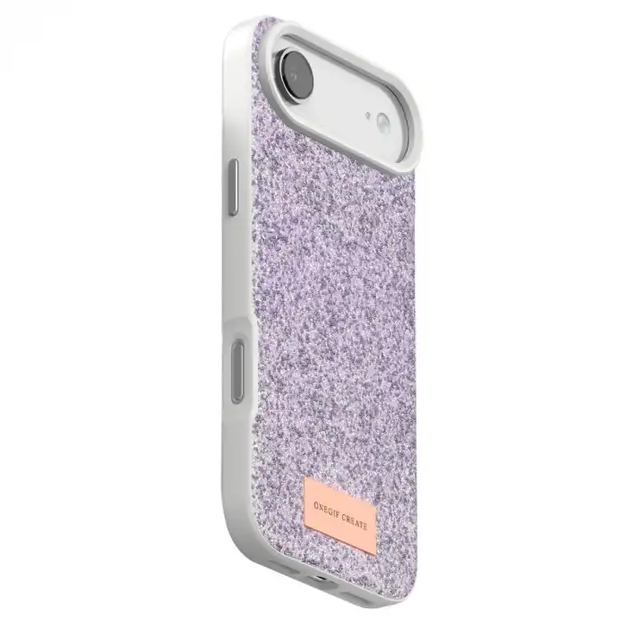 Onegif Apple İphone 17 Air Bright Simli Kapak - Lila