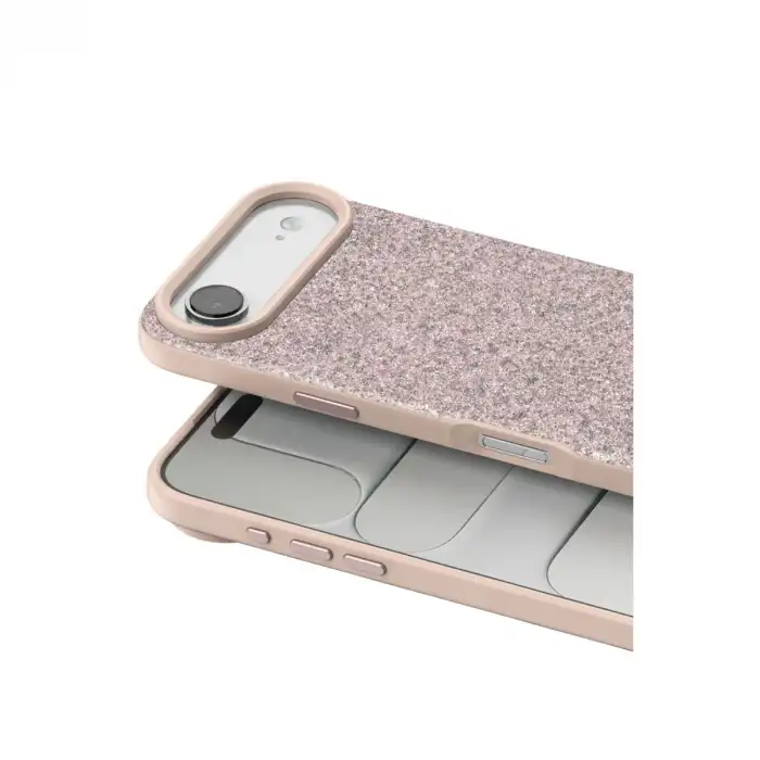 Onegif Apple İphone 17 Air Bright Simli Kapak - Pembe