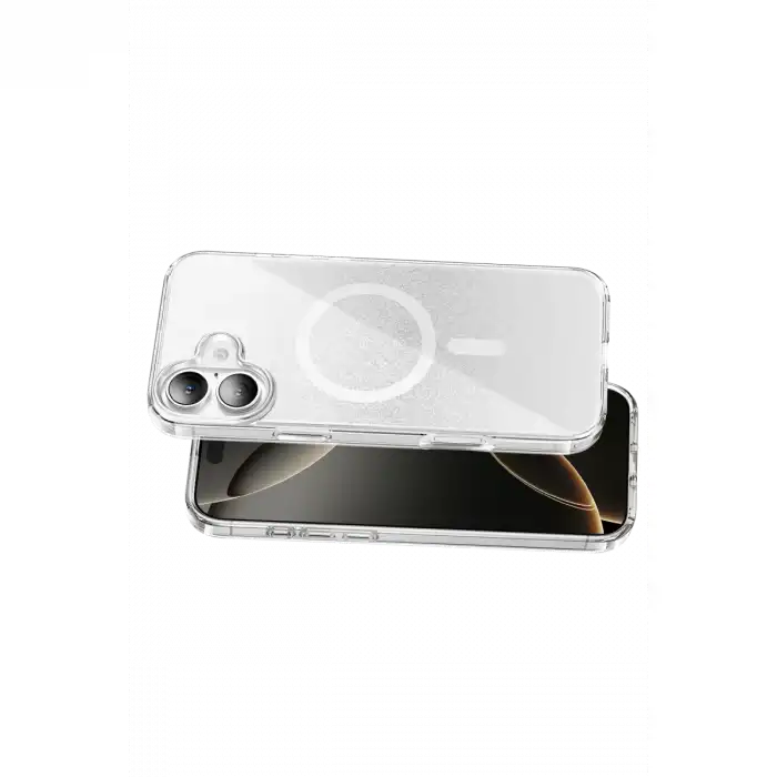 Onegif Apple İphone 17 Sora Simli Magsafe Kapak - Beyaz