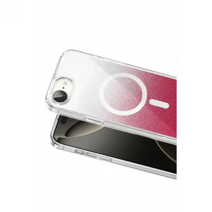 Onegif Apple İphone 17e Sora Simli Magsafe Kapak - Kırmızı