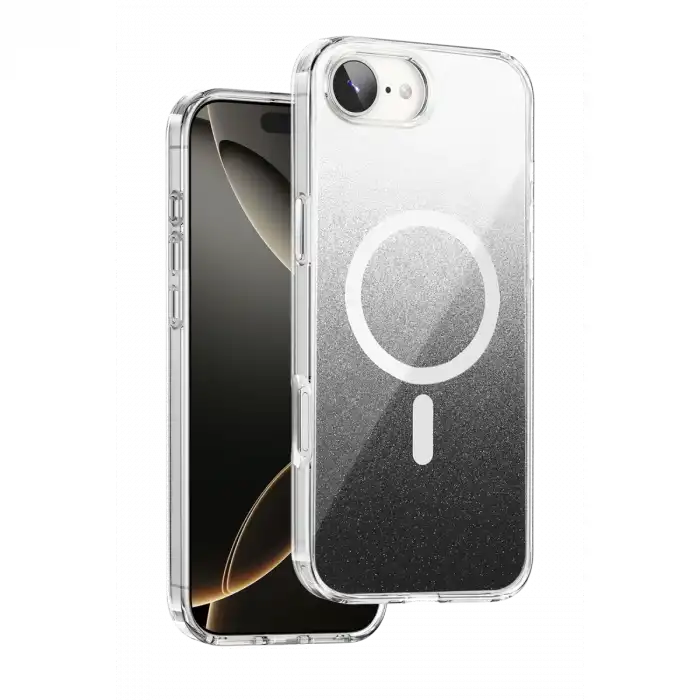 Onegif Apple İphone 17e Sora Simli Magsafe Kapak - Siyah