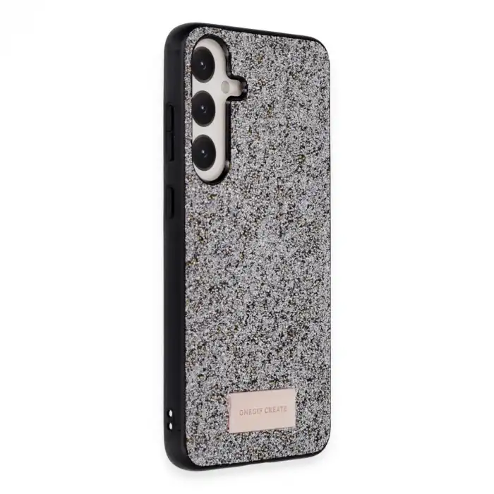 Onegif Samsung Galaxy A05s Bright Simli Kapak - Gümüş