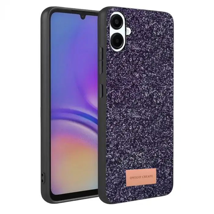 Onegif Samsung Galaxy A07 4g Bright Simli Kapak - Derin Mor