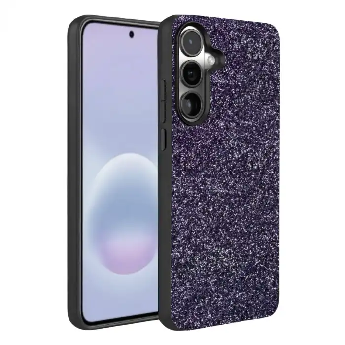 Onegif Samsung Galaxy A37 5g Bright Simli Kapak - Derin Mor