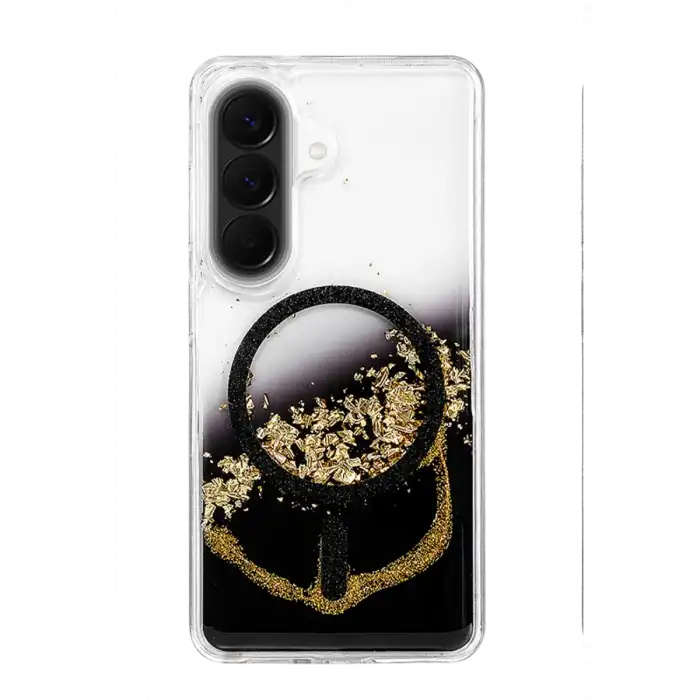 Onegif Samsung Galaxy A37 5g Lotus Simli Magsafe Kapak - Siyah