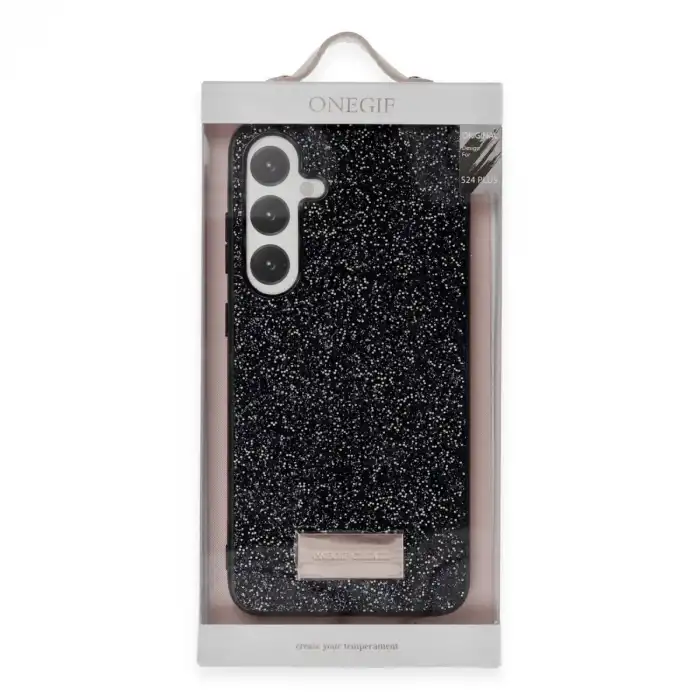 Onegif Samsung Galaxy A55 5g Bright Simli Kapak - Derin Mor