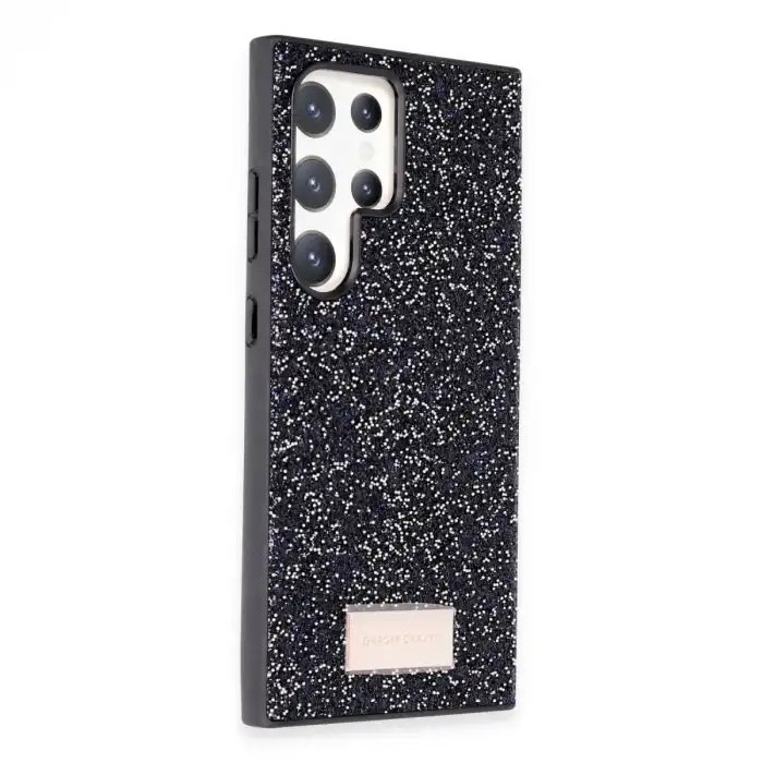 Onegif Samsung Galaxy S23 Ultra Bright Simli Kapak - Siyah