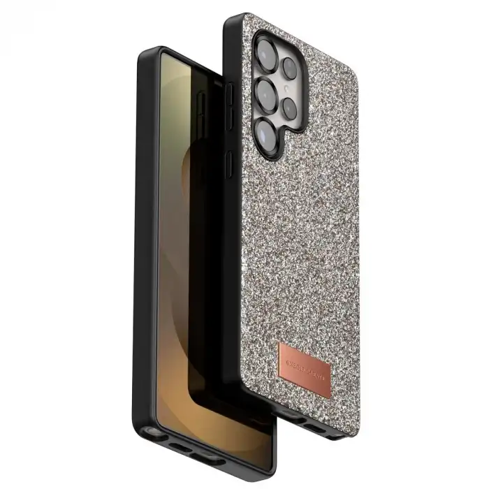 Onegif Samsung Galaxy S25 Ultra Bright Simli Kapak - Gold