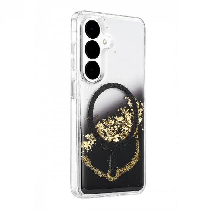 Onegif Samsung Galaxy S26 Lotus Simli Magsafe Kapak - Siyah