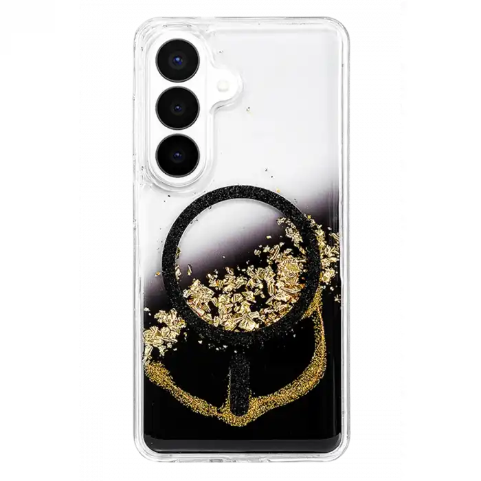 Onegif Samsung Galaxy S26 Lotus Simli Magsafe Kapak - Siyah