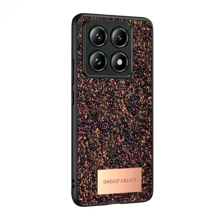 Onegif Xiaomi Mi 14t Pro Bright Simli Kapak - Derin Mor