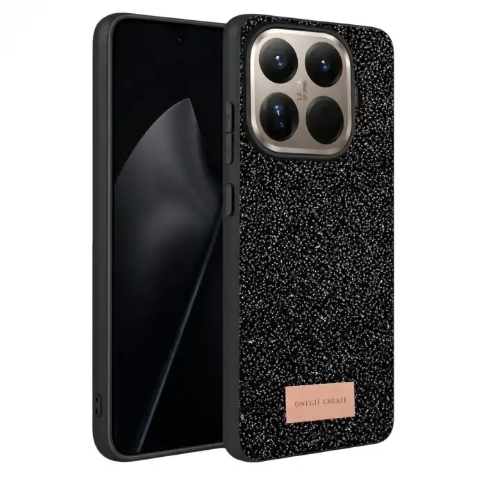 Onegif Xiaomi Mi 15t Pro Bright Simli Kapak - Siyah