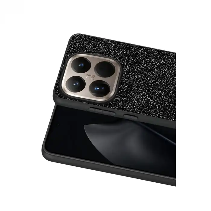 Onegif Xiaomi Mi 15t Pro Bright Simli Kapak - Siyah