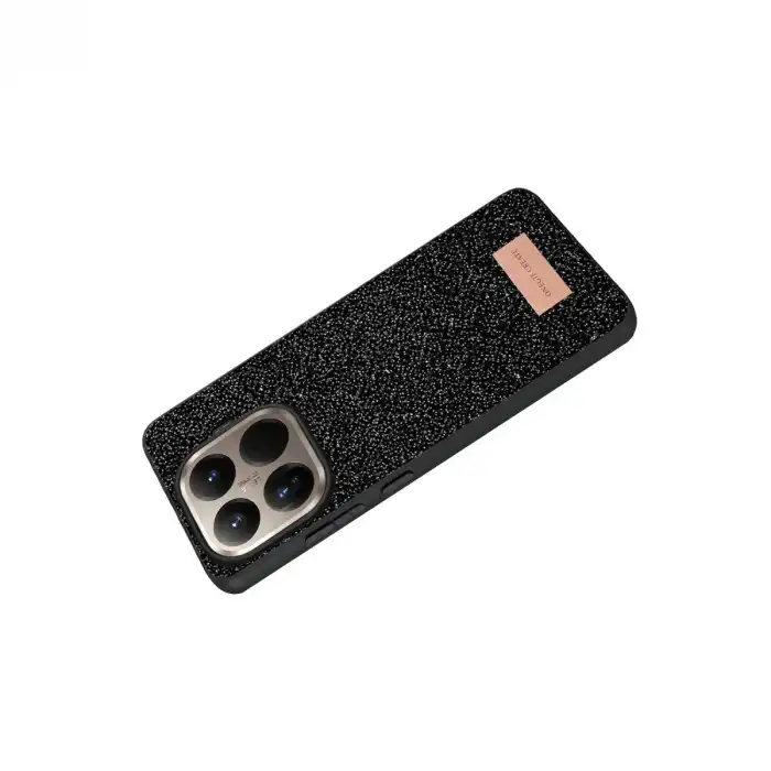 Onegif Xiaomi Mi 15t Pro Bright Simli Kapak - Siyah