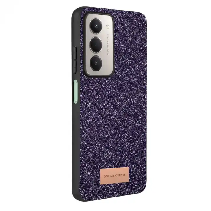 Onegif Xiaomi Redmi 15 4g Bright Simli Kapak - Derin Mor
