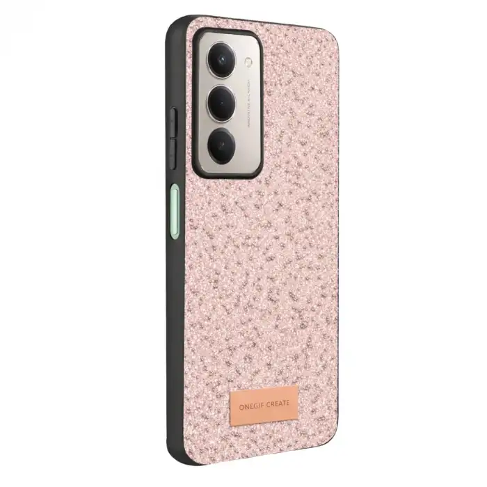 Onegif Xiaomi Redmi 15 4g Bright Simli Kapak - Pembe