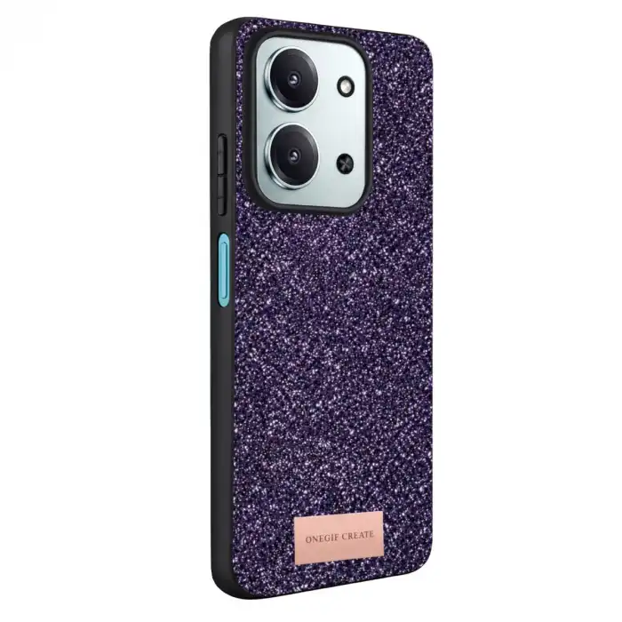 Onegif Xiaomi Redmi 15c 4g Bright Simli Kapak - Derin Mor