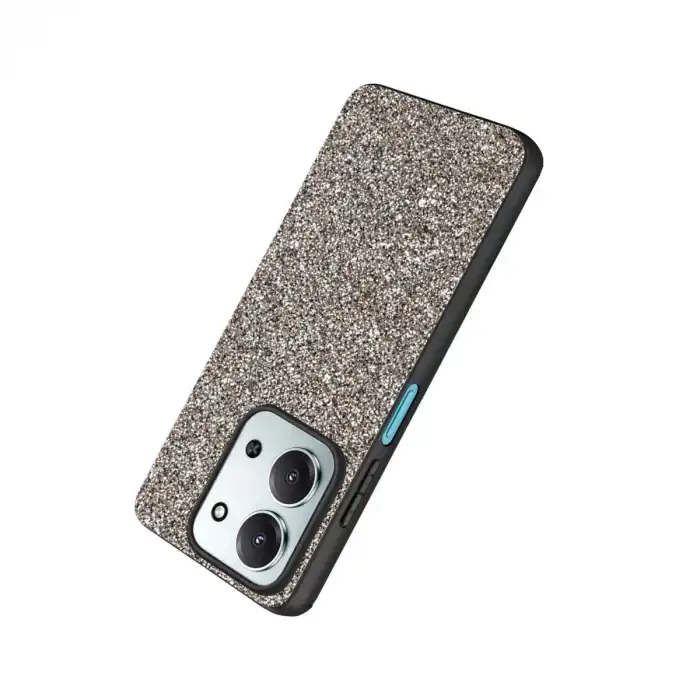 Onegif Xiaomi Redmi 15c 4g Bright Simli Kapak - Gümüş