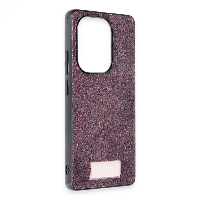 Onegif Xiaomi Redmi Note 13 Pro 4g Bright Simli Kapak - Derin Mor