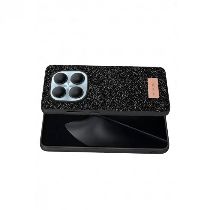 Onegif Xiaomi Redmi Note 15 Pro 5g Bright Simli Kapak - Siyah
