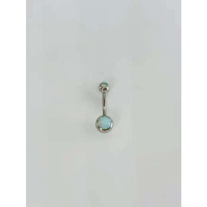 Opal Taşlı Göbek Piercıng