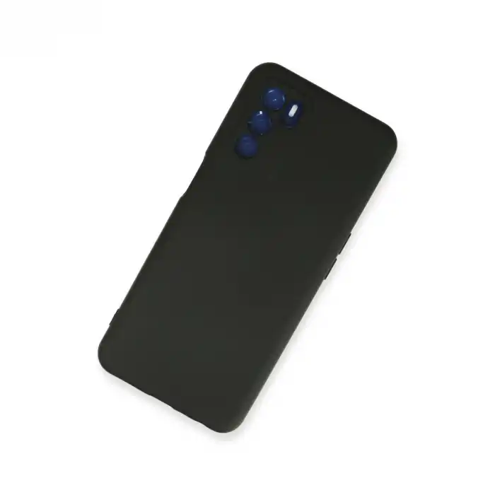 Oppo A16 Kılıf Nano İçi Kadife Silikon - Siyah