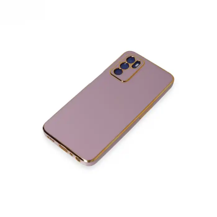 Oppo A16 Kılıf Volet Silikon - Mor