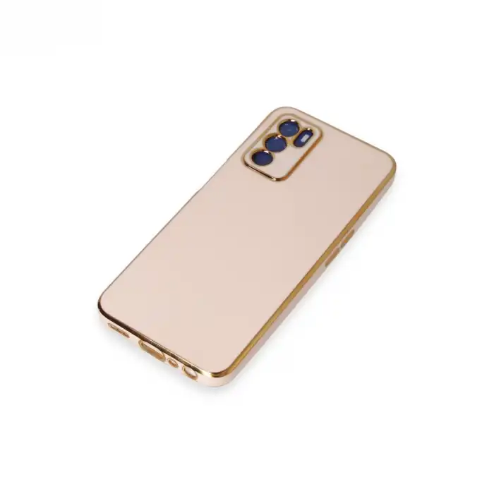 Oppo A16 Kılıf Volet Silikon - Pembe