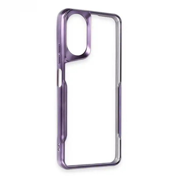 Oppo A38 Kılıf Boyi Silikon Kapak - Derin Mor