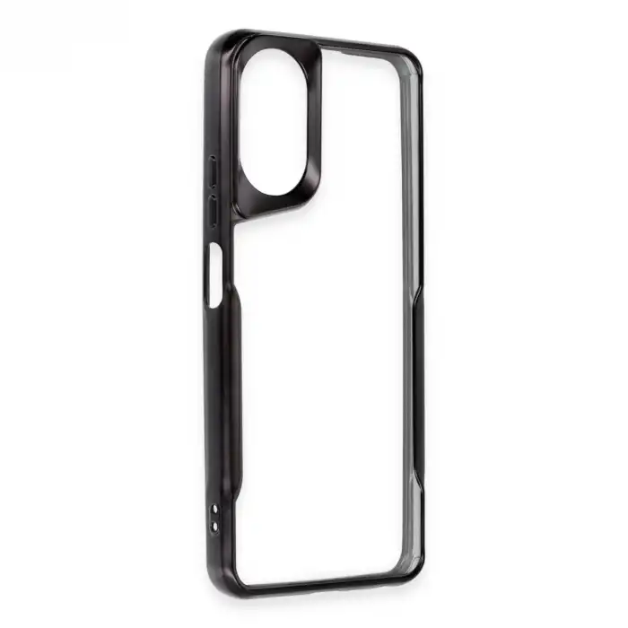 Oppo A38 Kılıf Boyi Silikon Kapak - Siyah