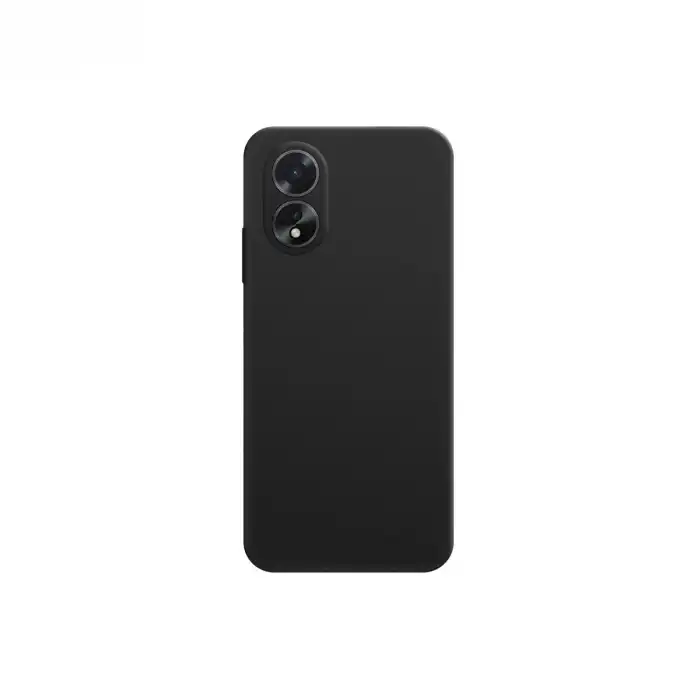 Oppo A38 Kılıf First Silikon - Siyah
